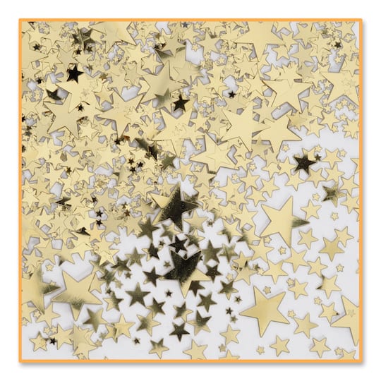 Beistle 1/2oz. Gold Stars Confetti Packs, 3ct.